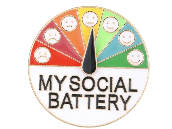 My Social Battery Pin